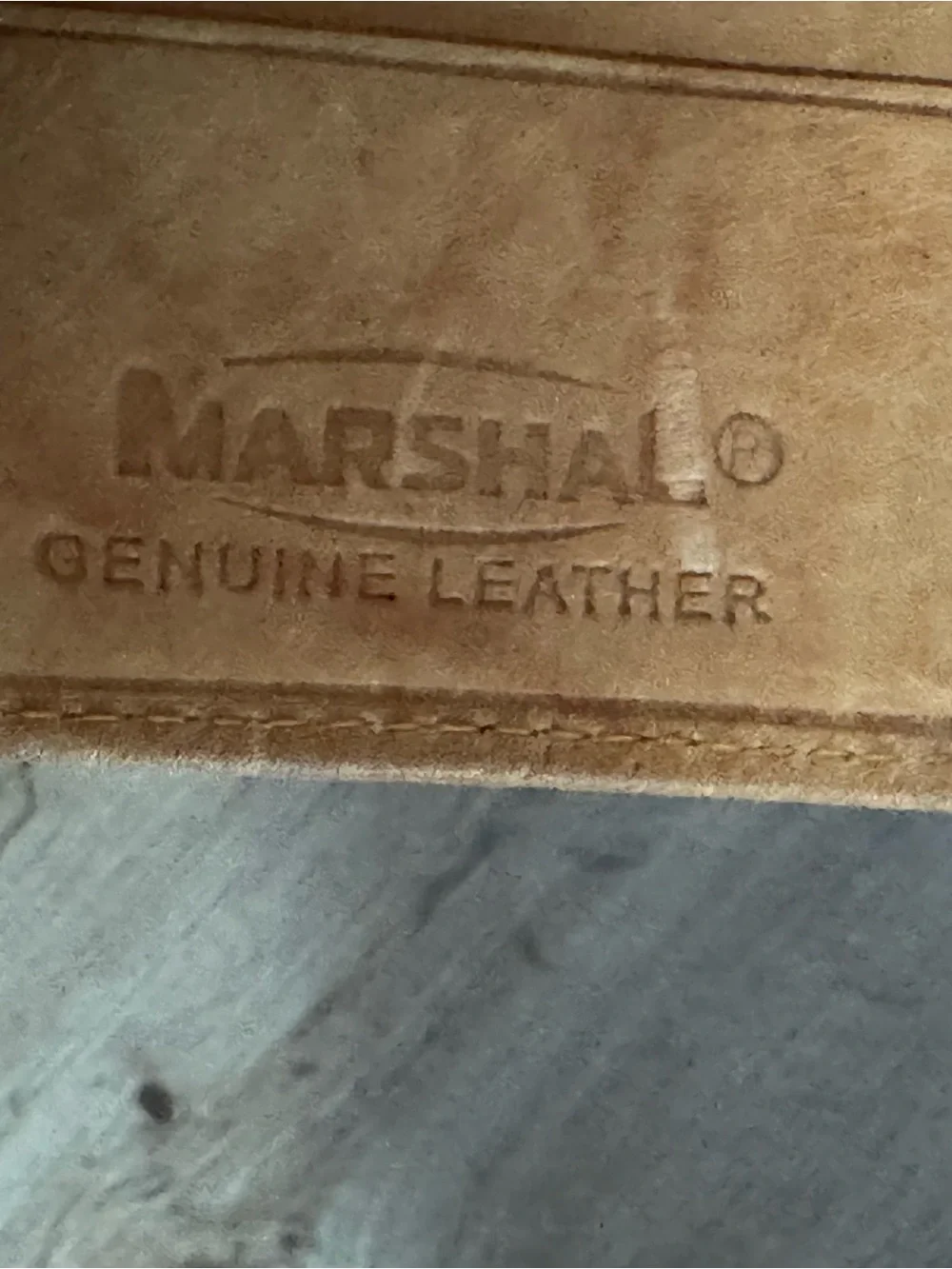 Marshal Genuine Leather Trifold Wallet LightBrown Yellowish-Handmade